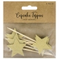 Preview: Cupcake Topper - Goldene Sterne